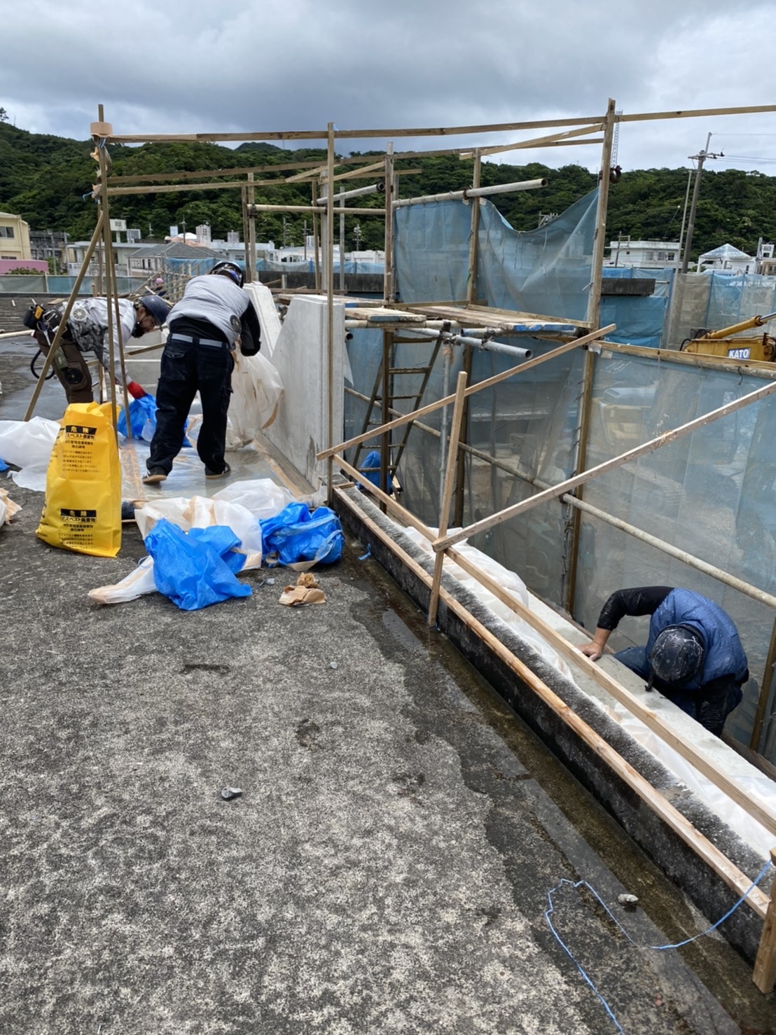 本部町 プールアスベスト撤去｜沖縄 解体工事 琉球ZERO-ONE