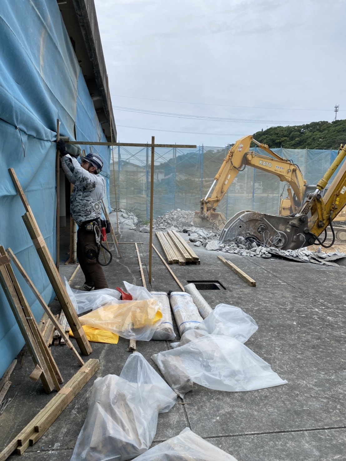 本部町 プールアスベスト撤去｜沖縄 解体工事 琉球ZERO-ONE