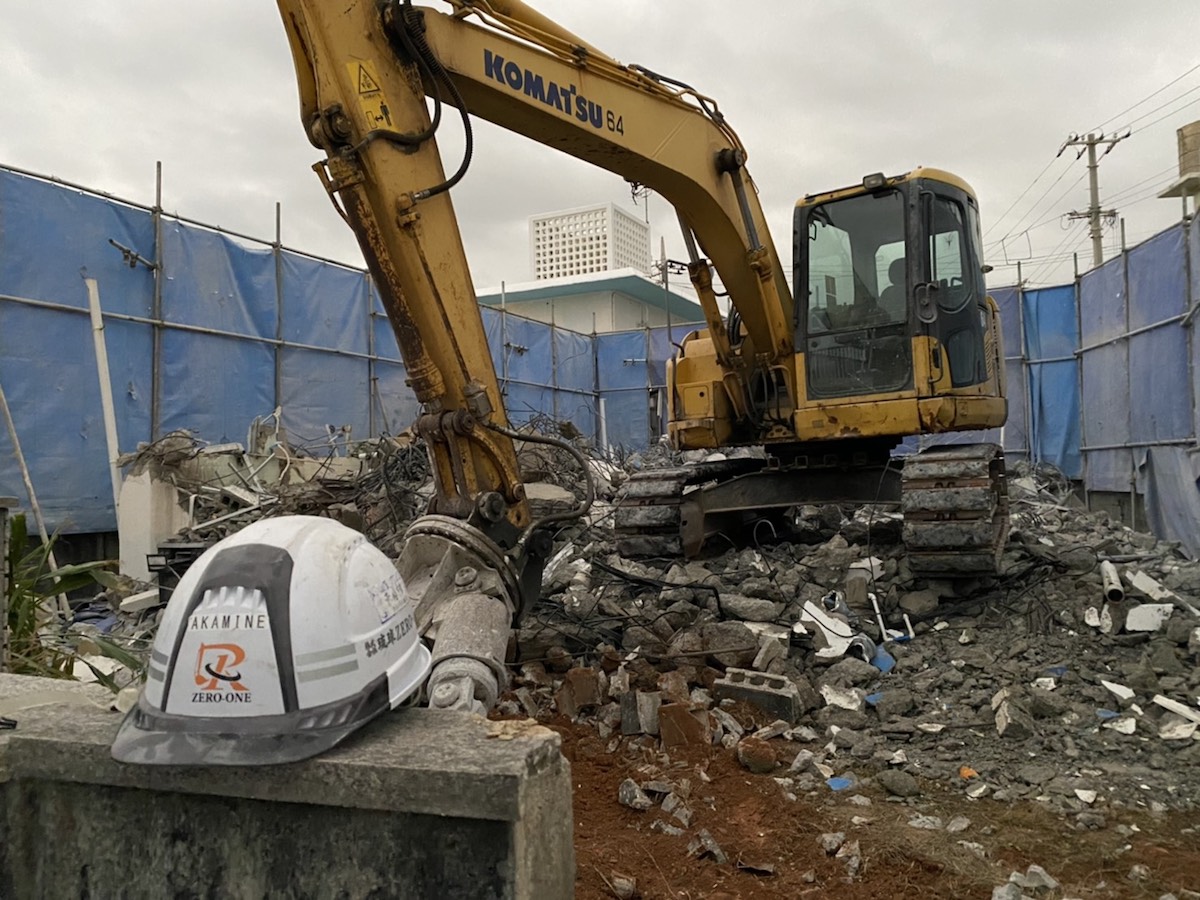 北谷町　住宅の解体工事