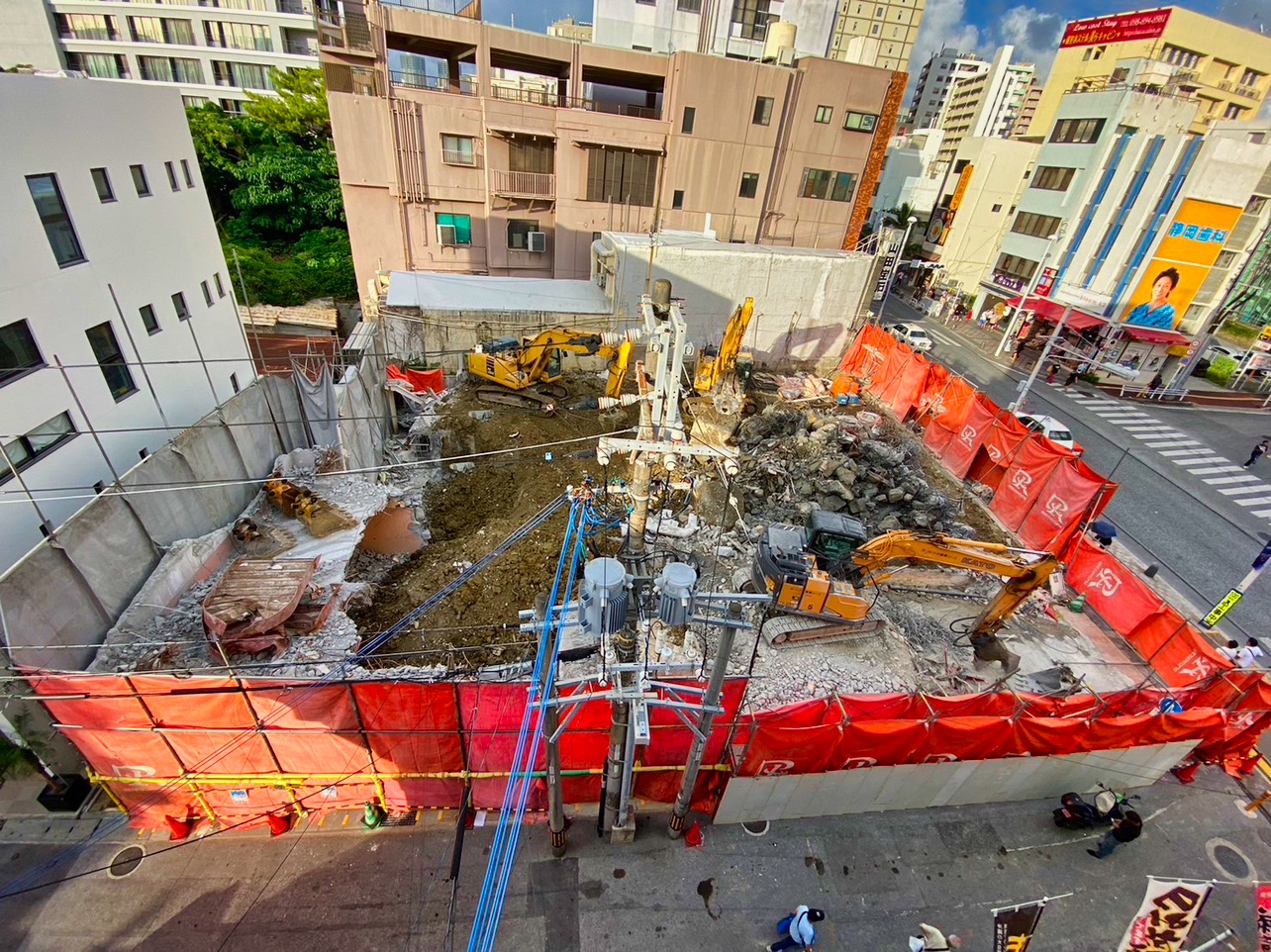 国際通り　店舗解体工事